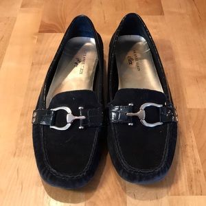 ANNE KLEIN IFLEX Black Driving Loafers 8 Ladies US